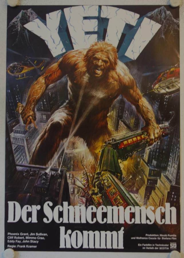 Yeti original release german poster